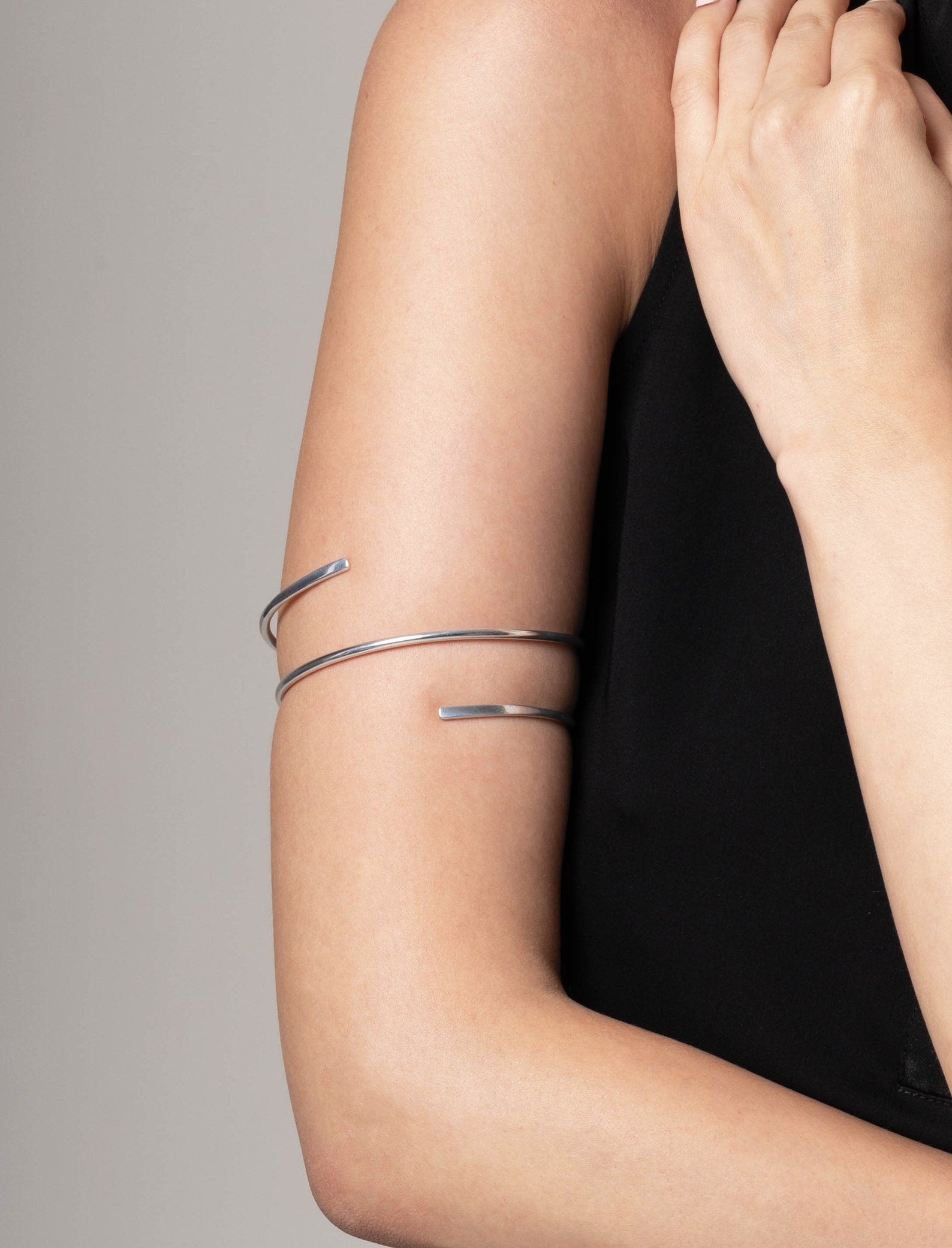 Minimalist Simple Arm Band, Adjustable Open Cuff Bracelet, Upper Arm Cuff, Gold Cuff Bracelet, Upper Arm Jewelry